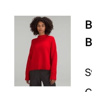 Lululemon brushed Cotton Merino Blend Mockneck Sweater